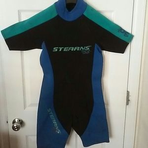 STEARNS SQ2 Wetsuit Black Blue & Green Mens Small
